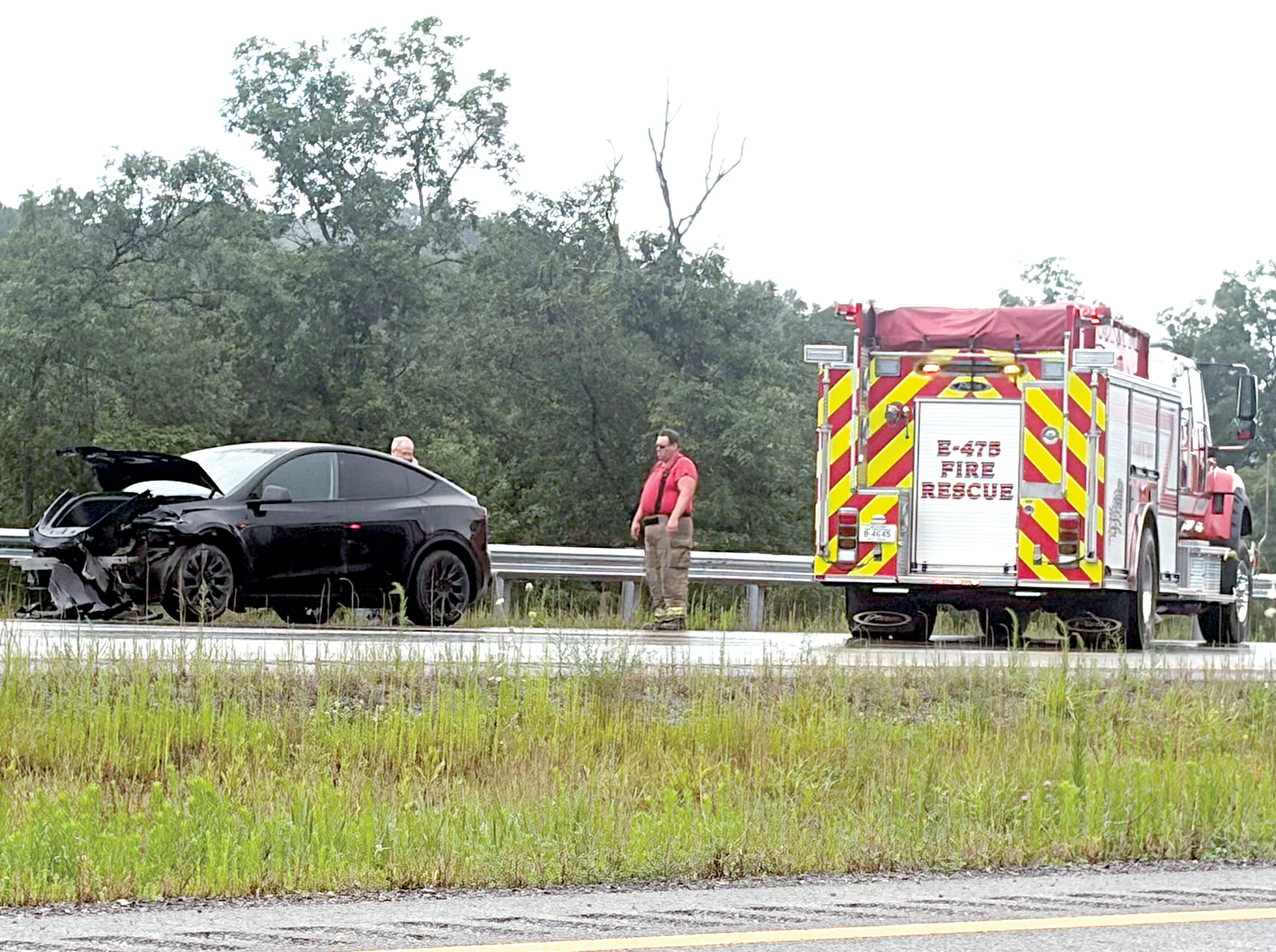 Corridor H Wreck Near New Bridge